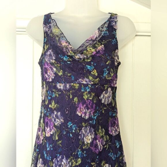 VTG Necessary Objects 90sY2K Mesh Lace Feminine Fairycore Whimsigoth Dress S - Picture 2 of 8